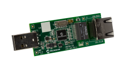 EVB-LAN7500_LAN7500-High-Speed-USB-2.0 to 10-100-1000 Ethernet Evaluation Board_angle_transparent.png